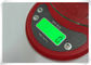 Μετριασμένο κόκκινο χρώμα εγχώριας ηλεκτρονικό κλίμακας γυαλιού για τα ζυγίζοντας τρόφιμα κουζινών προμηθευτής